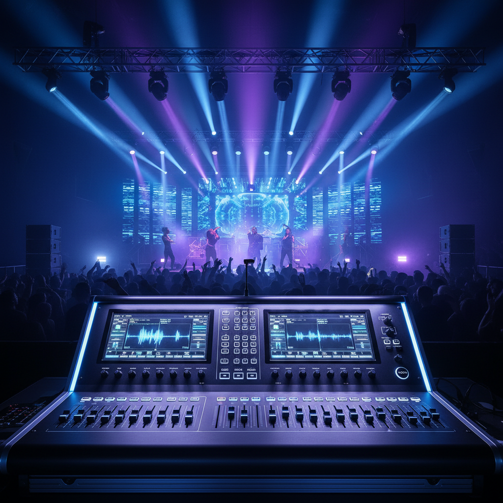Professional DMX lighting controller setup in a nightclub - beginner's guide to DMX equipment