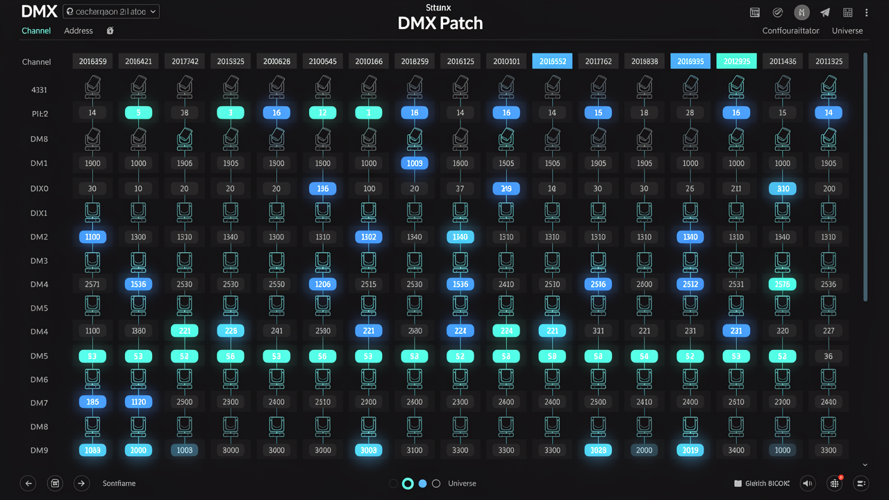DMX Patch Diagram Example