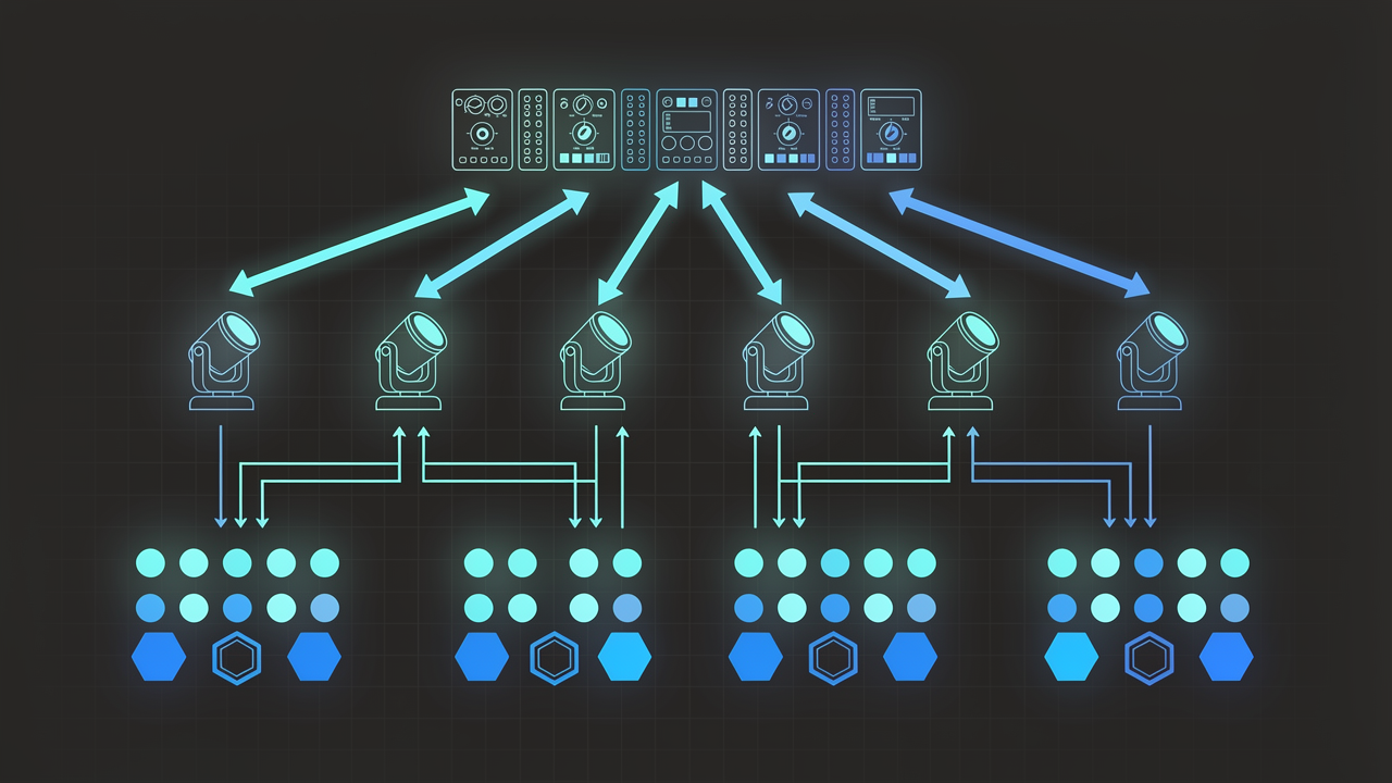 DMX Programming Hierarchy Diagram